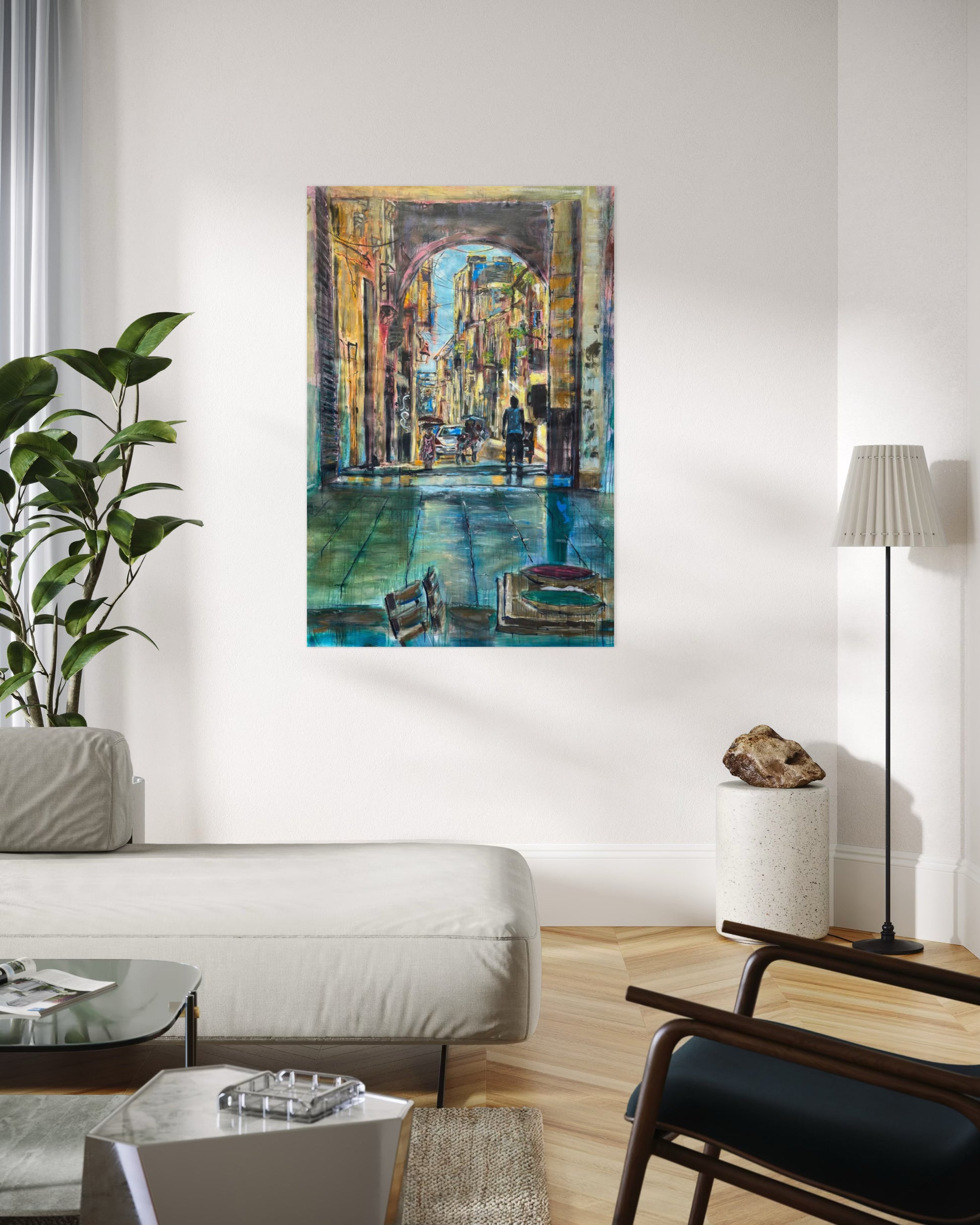 El Desayuno Travel Original Paintings in room corner
