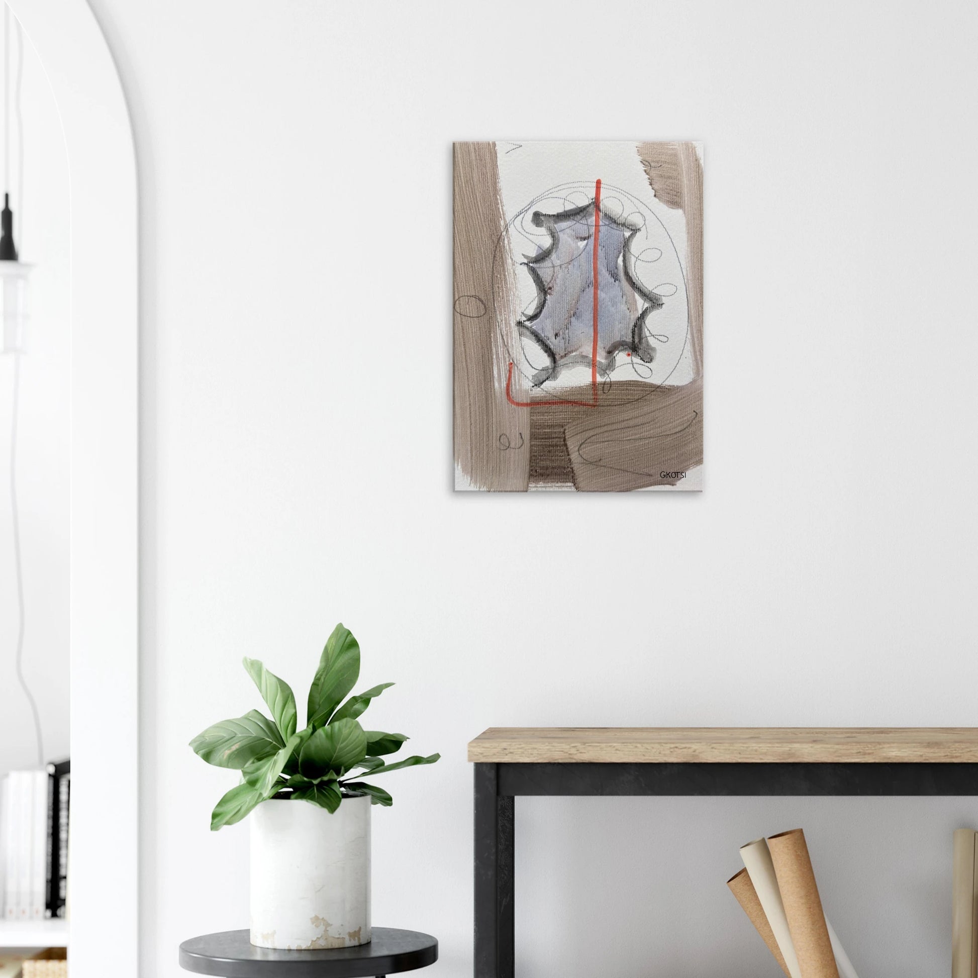 EXITINGLY Canvas creating atmosphere - bold minimal moments hallway ambience