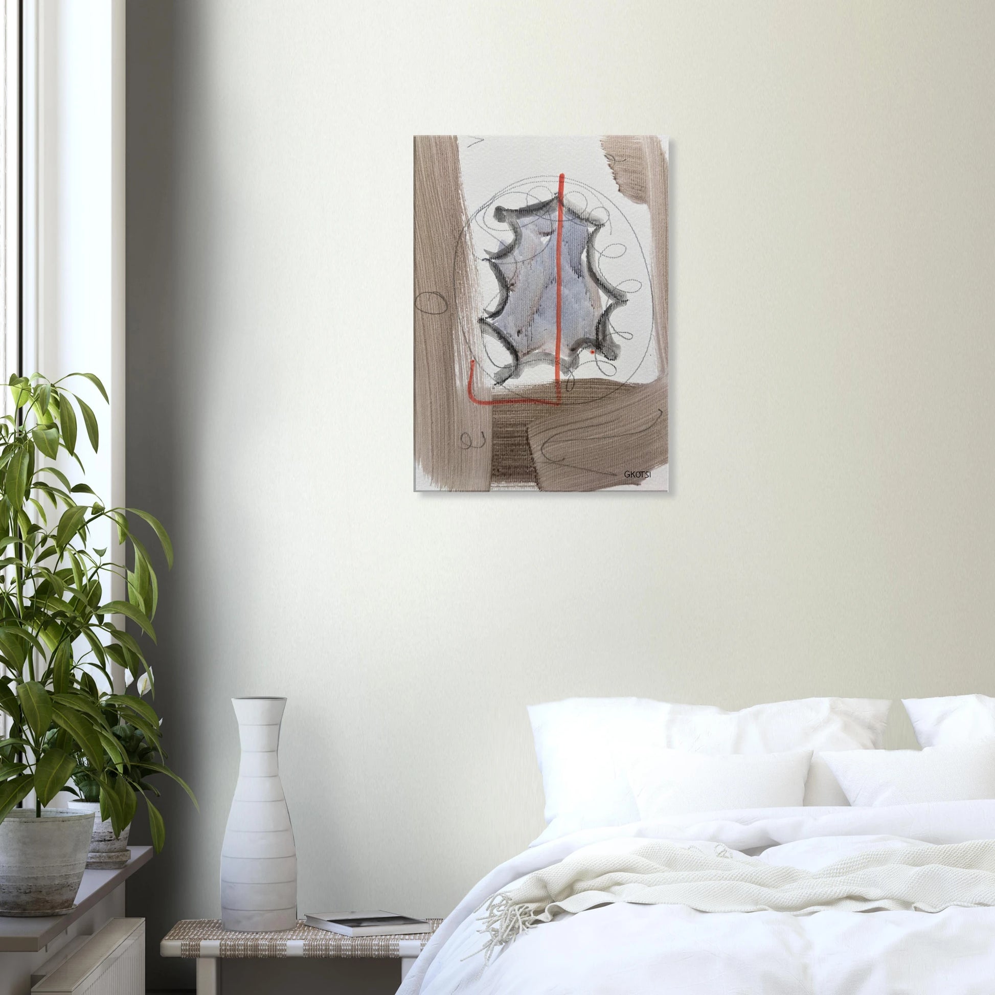 EXITINGLY Canvas in modern bedroom - complete dynamic minimal room design