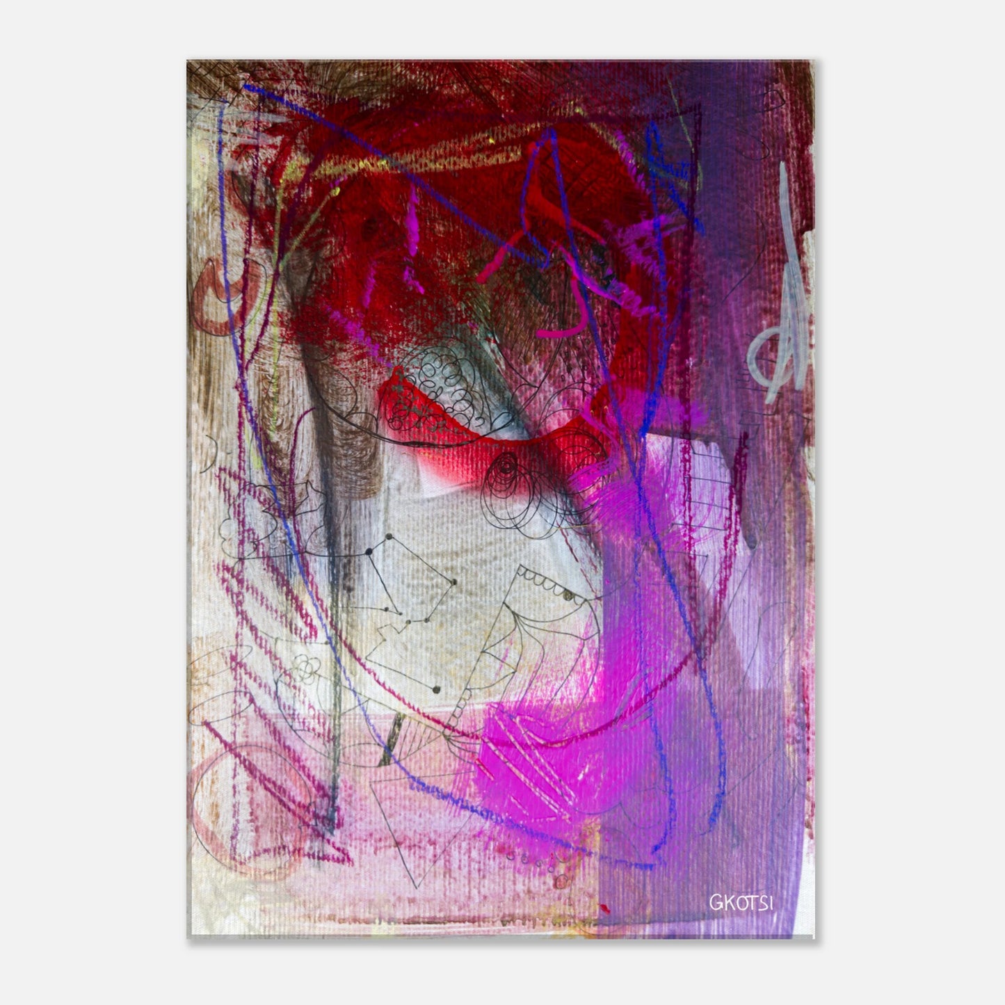 GROOVY canvas printclose-up