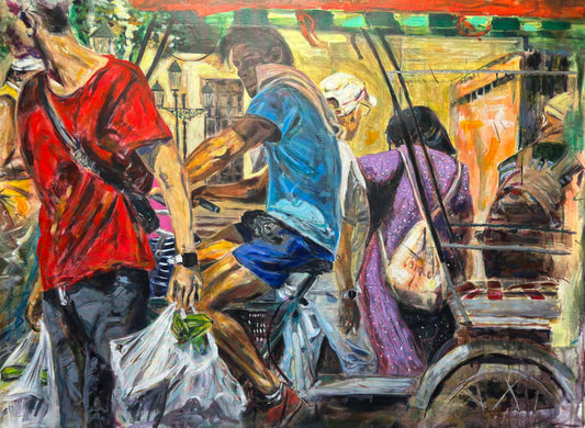 Havana Vieja Travel Original Painting close up detail 