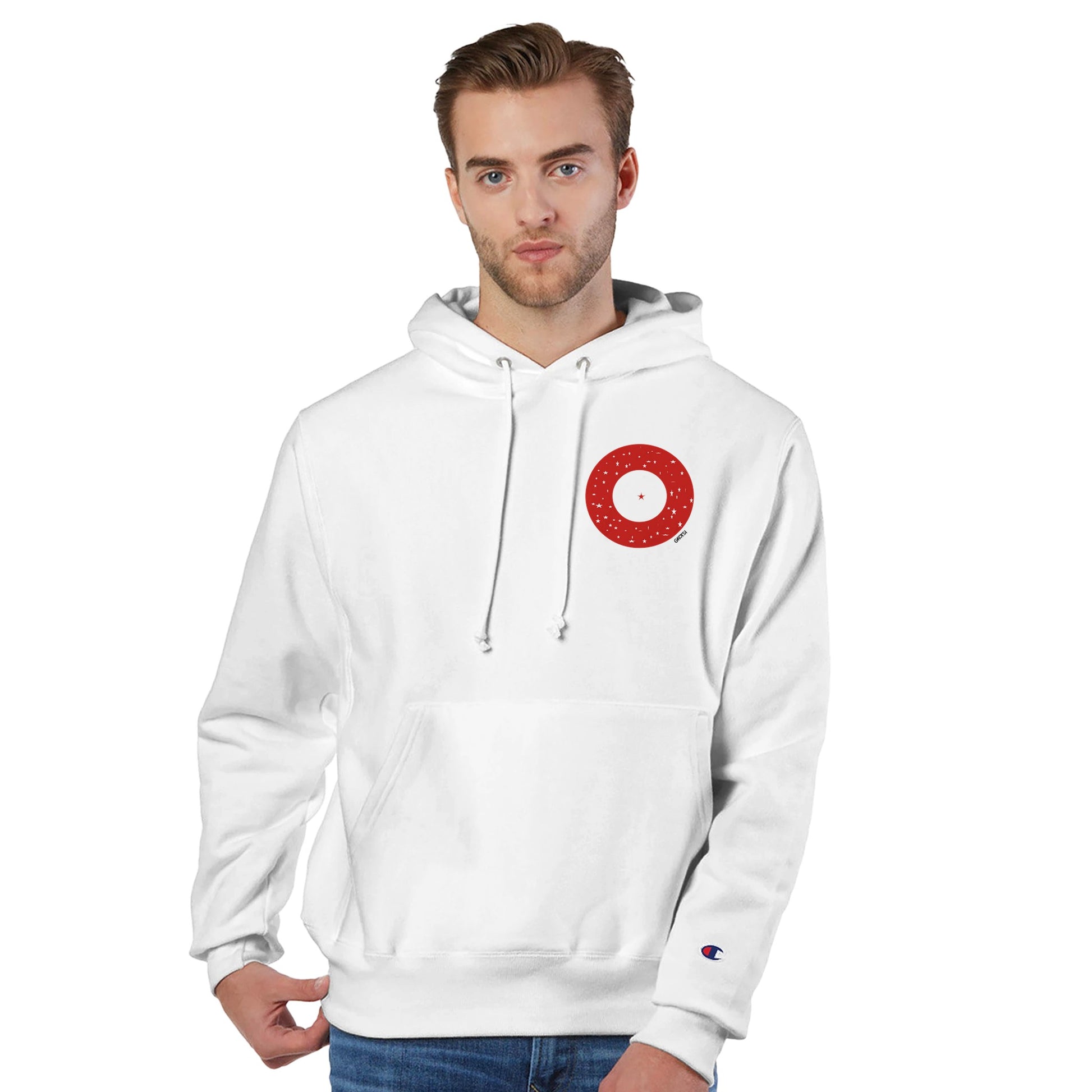 IN YOUR CENTER Empowering Design Champion Hoodie front view