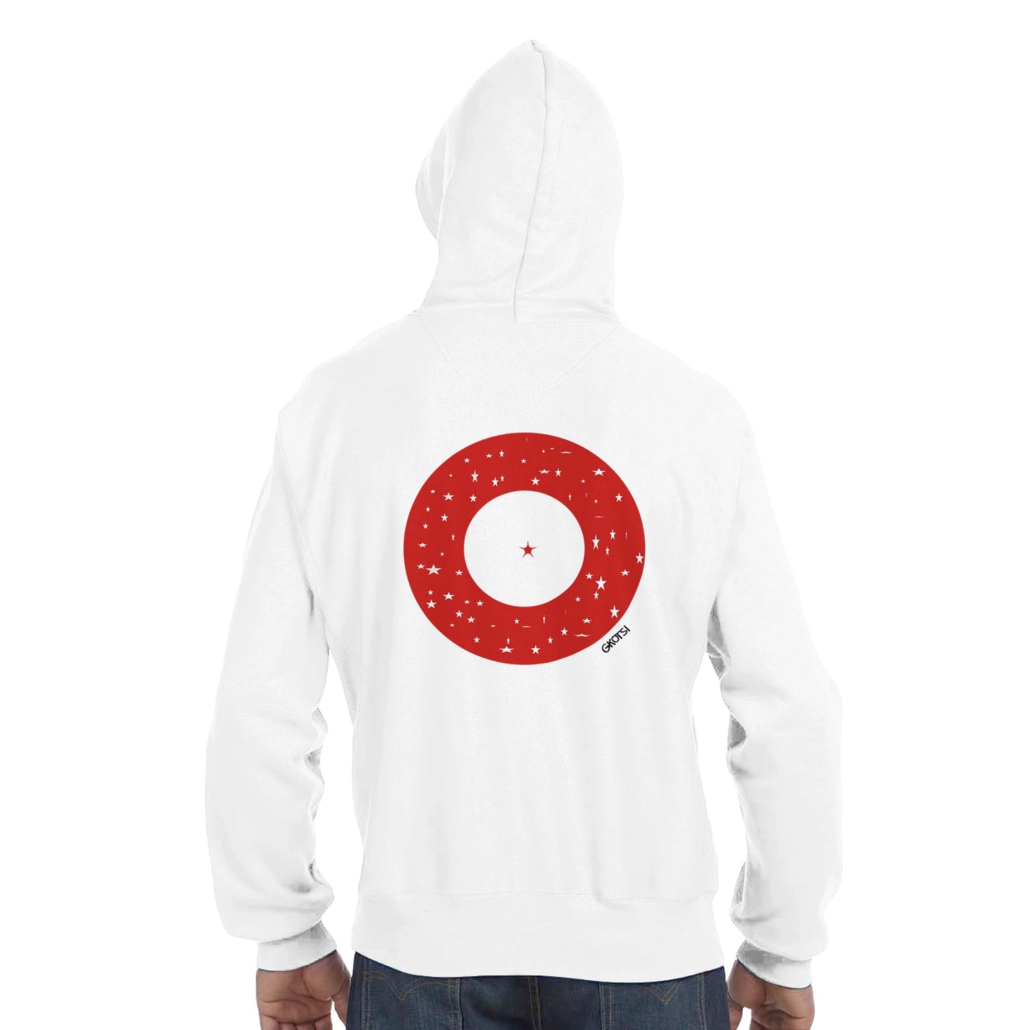 IN YOUR CENTER Hoodie empowering design back view