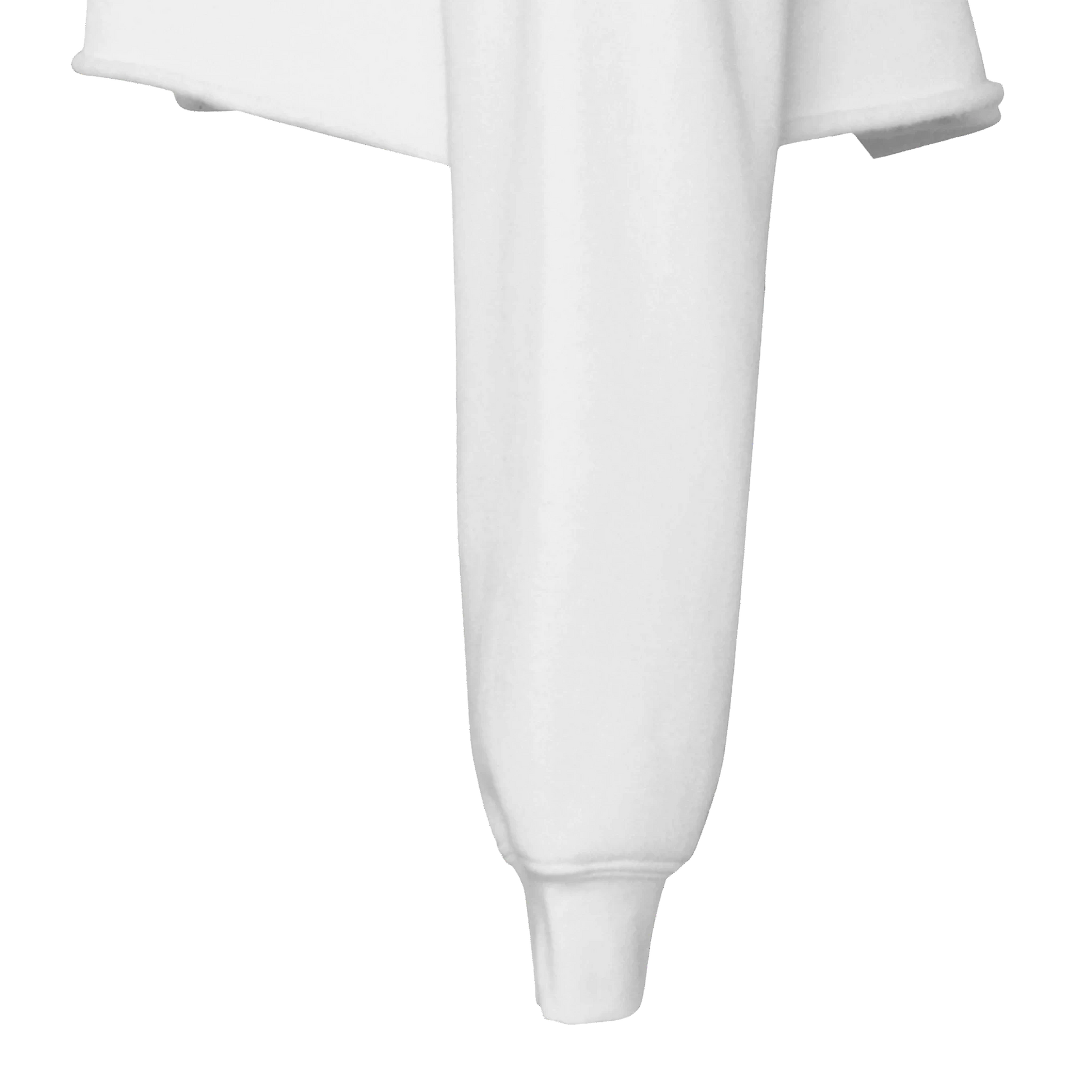 IN YOUR CENTER & KNOWING motivational print side view sleeve detail cropped hoodie