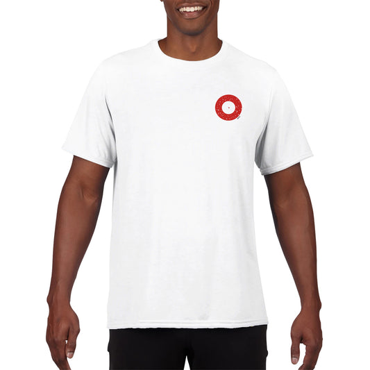 IN YOUR CENTER empowering design T-shirt front view man