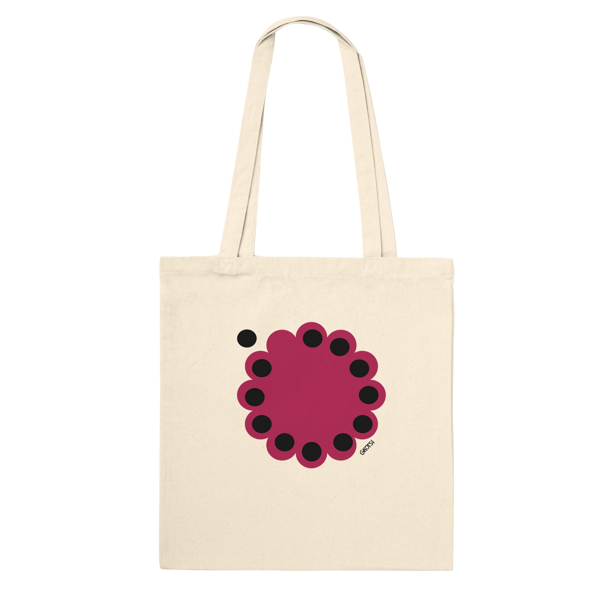 KNOWING empowering design Premium Tote Bag natural color front view