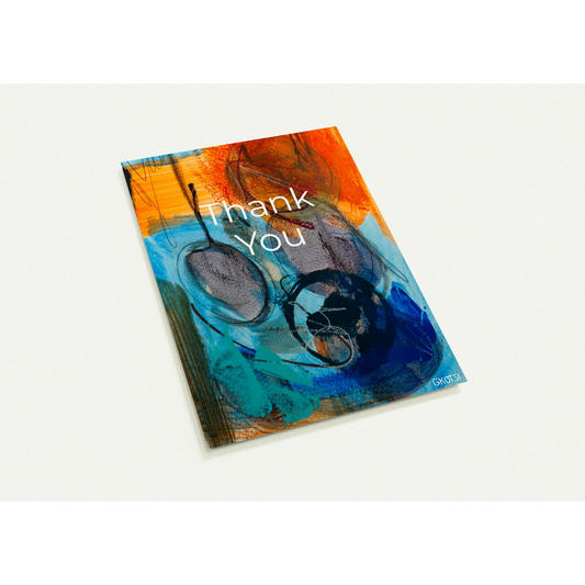 LIBERTY Thank You Post Cards angled front view Mindful Quotes & Soul Notes