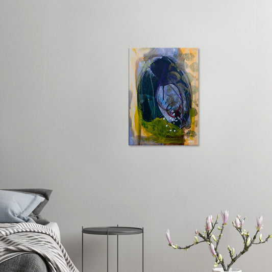 LIGHTLY canvas print above  in modern bedroom