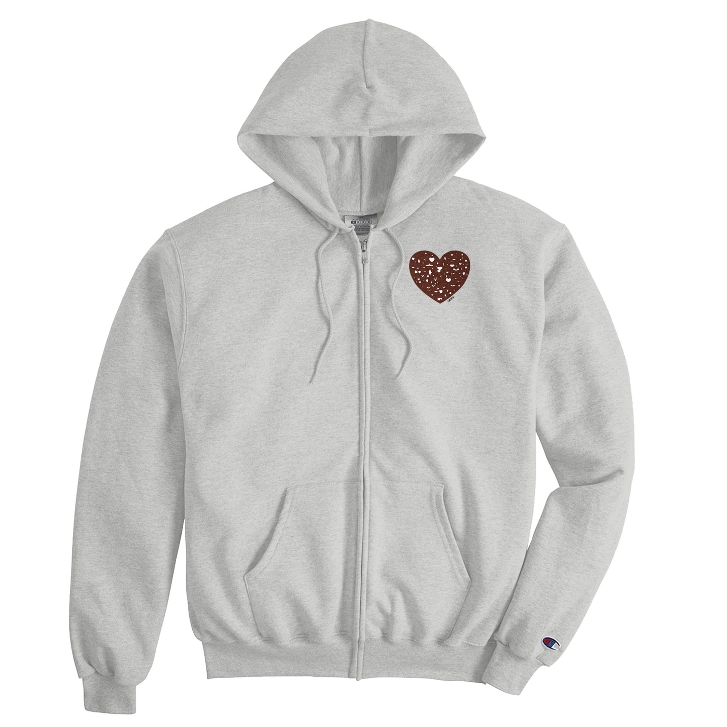 LOVE Eco-Friendly empowering design Hoodie front view