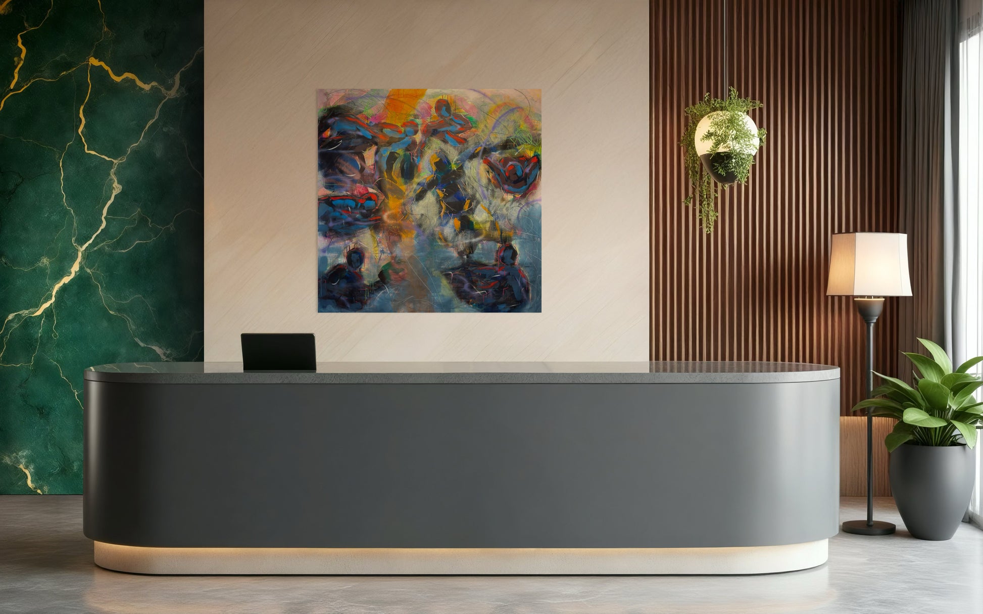 Magic Dance Abstract Original Painting in prestigious welcome zone