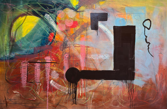 Not About Abstract - Original Paintings close up detail