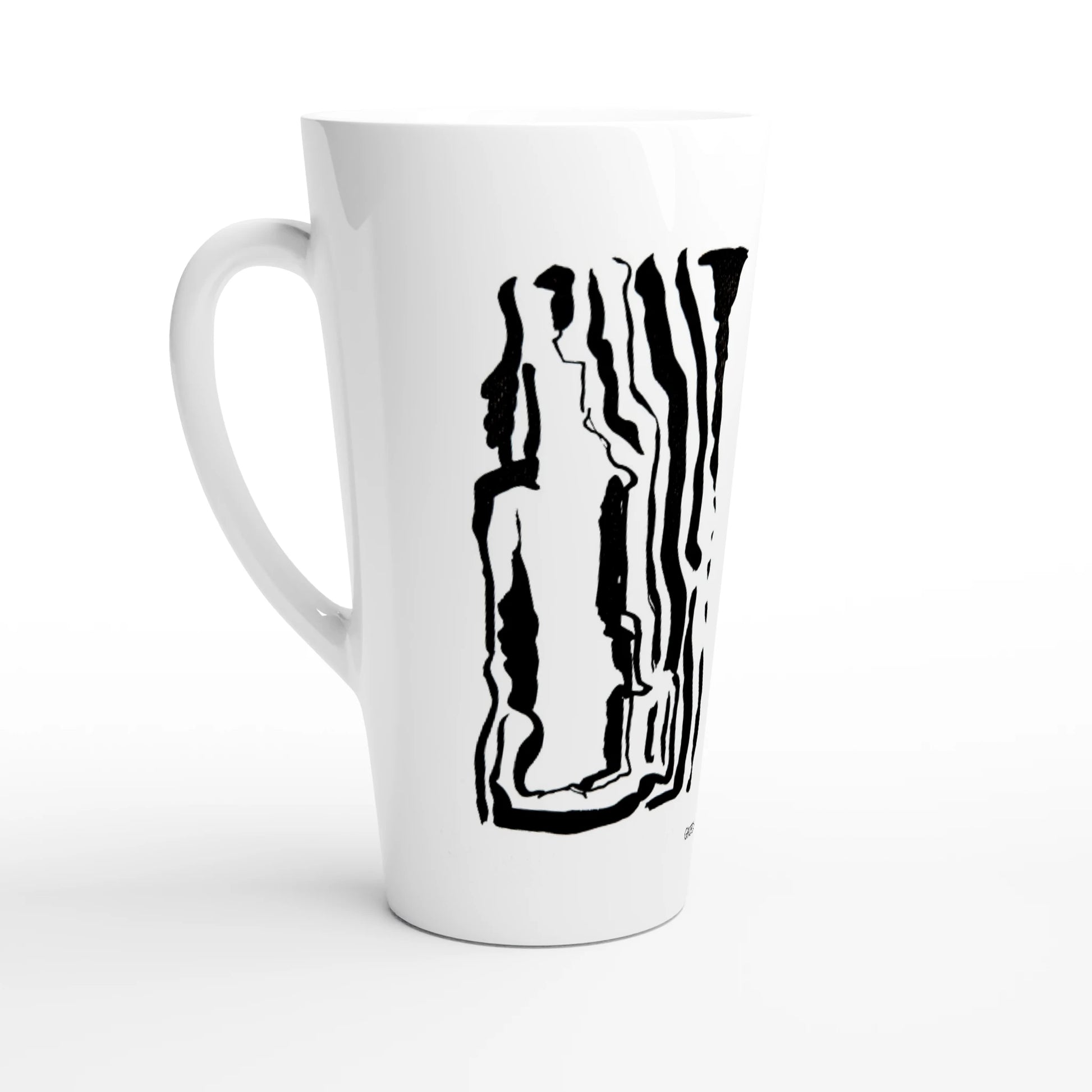 OUR WAY White Latte 17oz Ceramic Mug left side view Mindful Quotes & Soul Notes