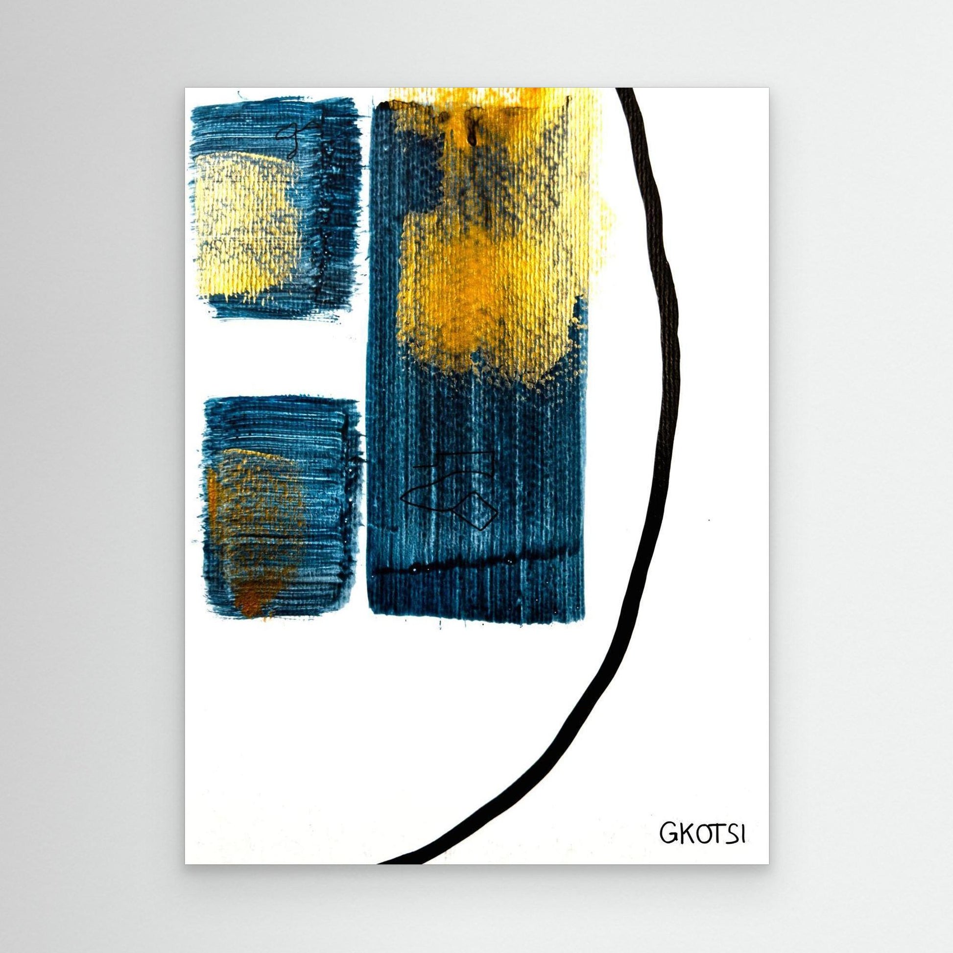 PHARAO canvas print detail view - Egyptian symbolism texture and colors