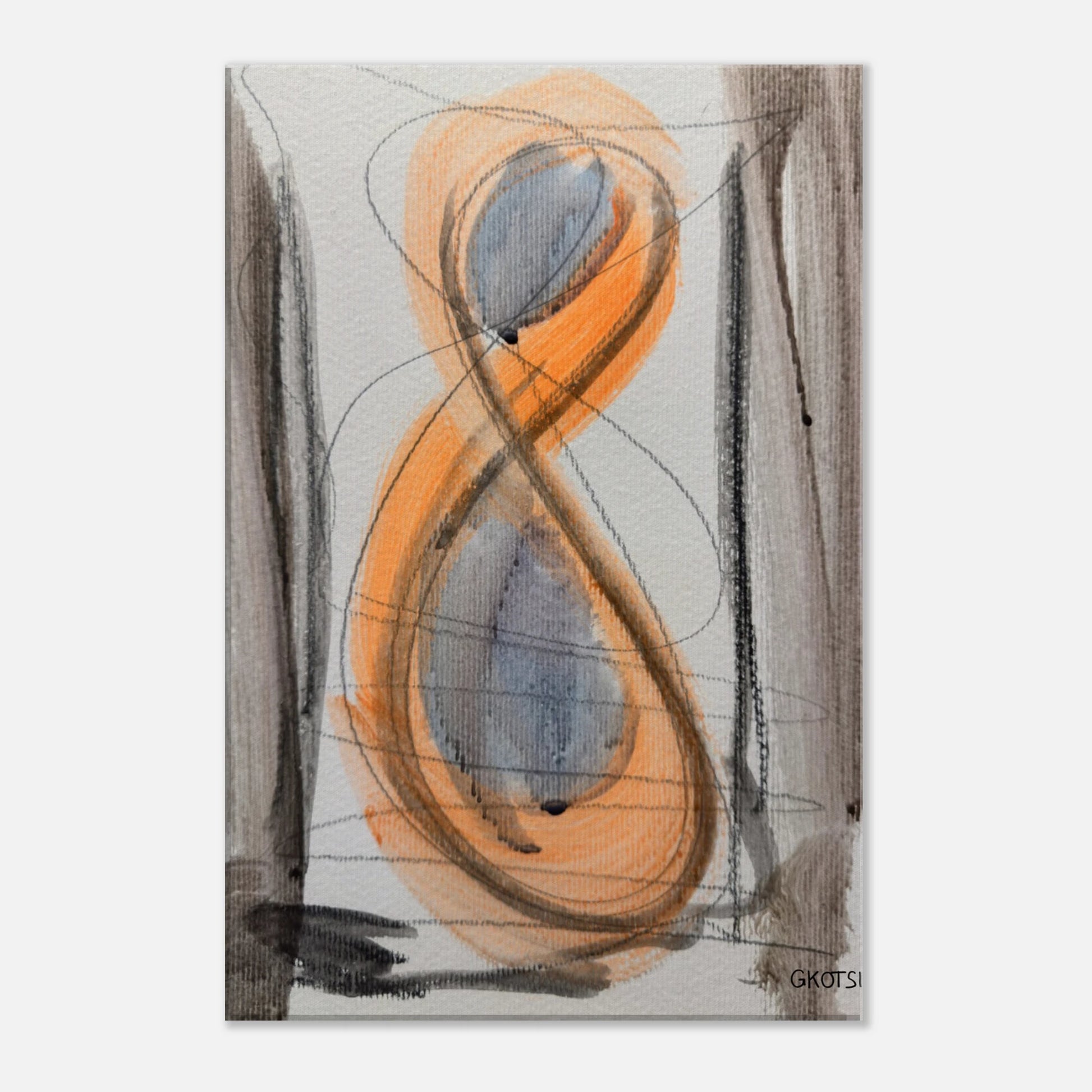 SHINY SUN Canvas print on white wall - radiant modern sun decoration