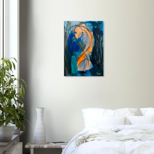 SHINY SUN canvas print in bedroom creating bright atmosphere