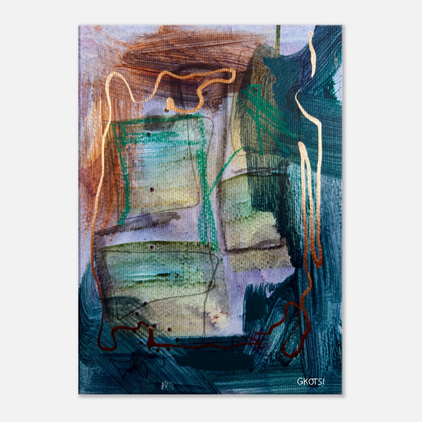 STRUCTURALLY canvas print displayed on wall 