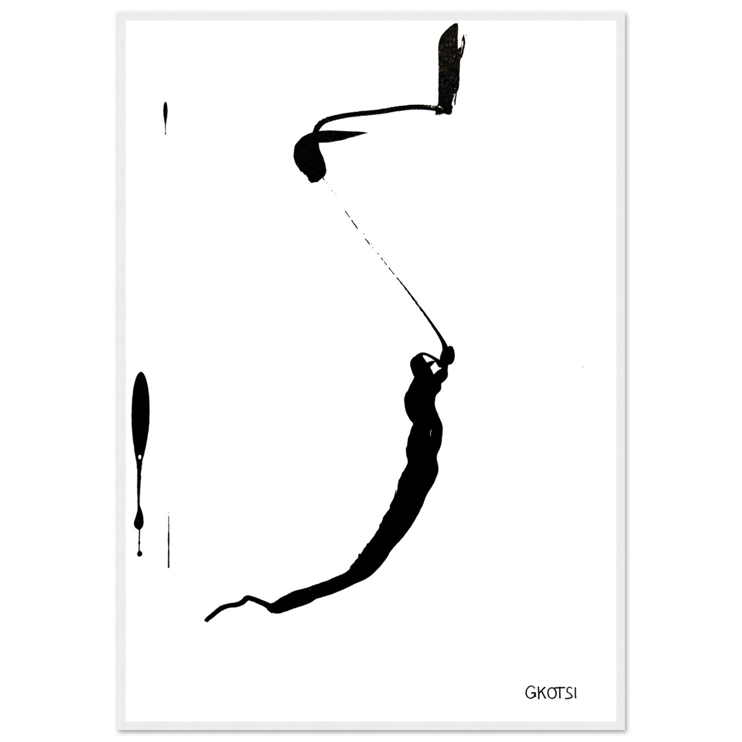 YOU ARE poster print on white wall highlighting confident abstract forms