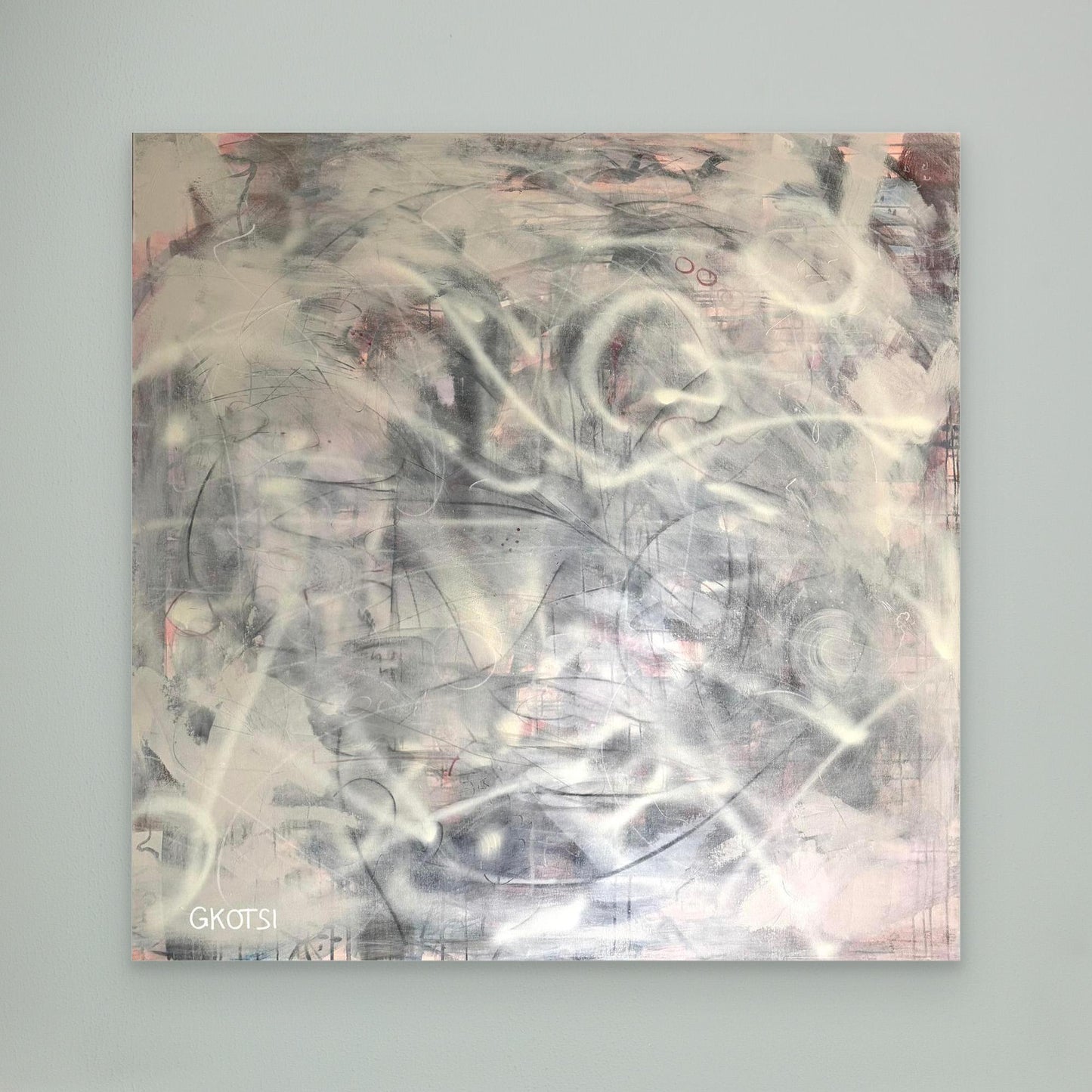 CONNECT Print on gray wall - harmonious modern decoration