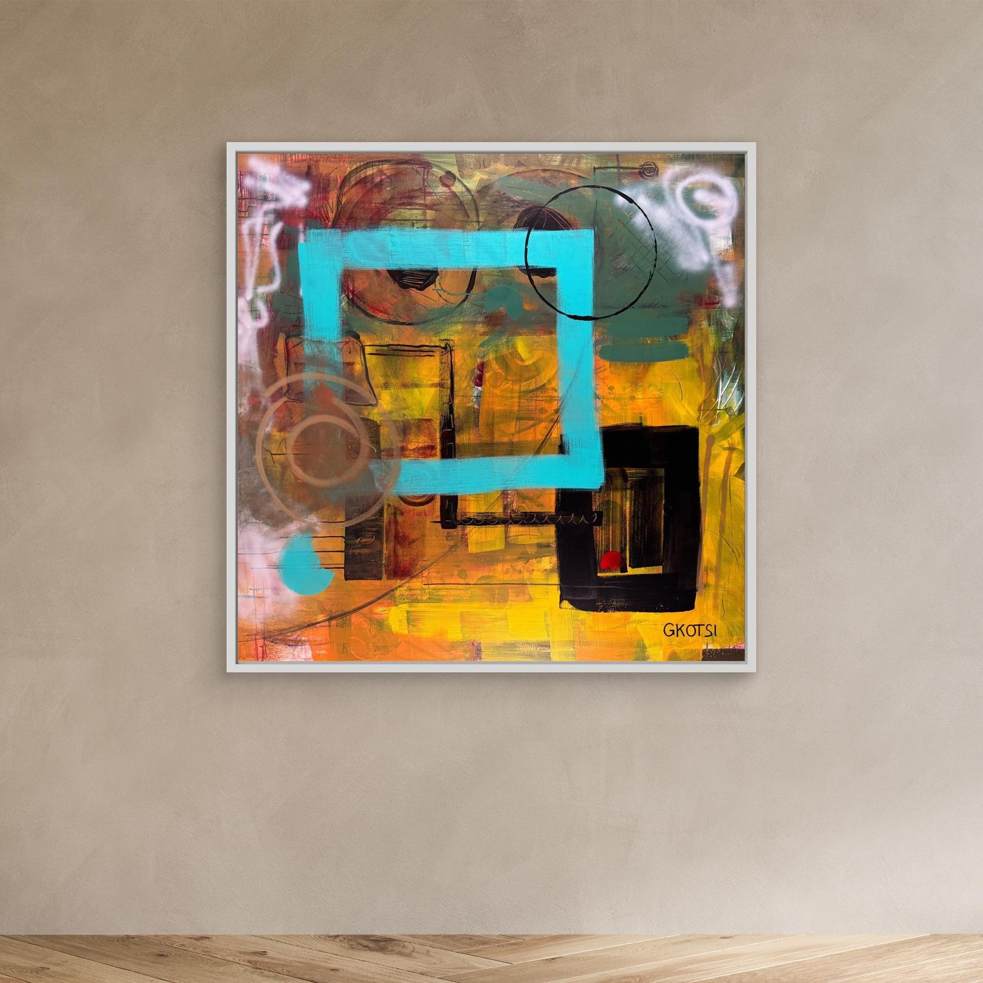 CLEAR IT Print with white frame - modern wall decoration