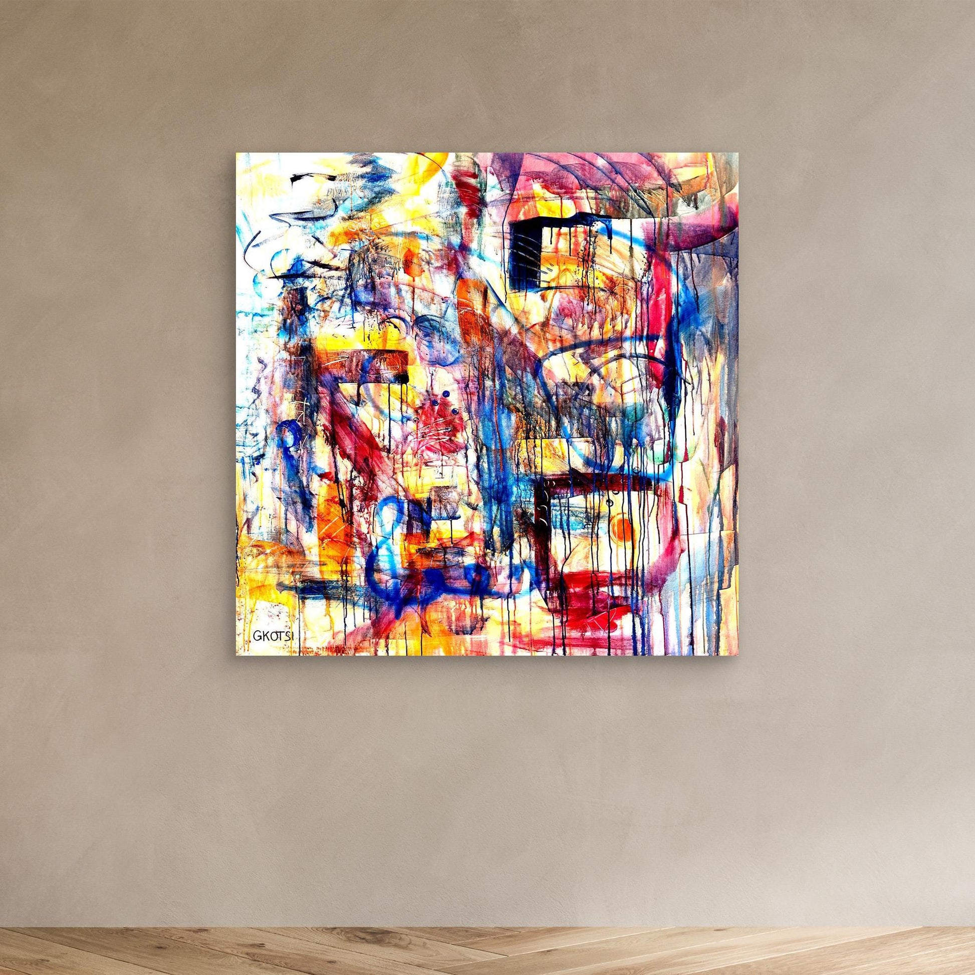 DISTRACTION Print creating vibrant atmosphere - dynamic room ambience