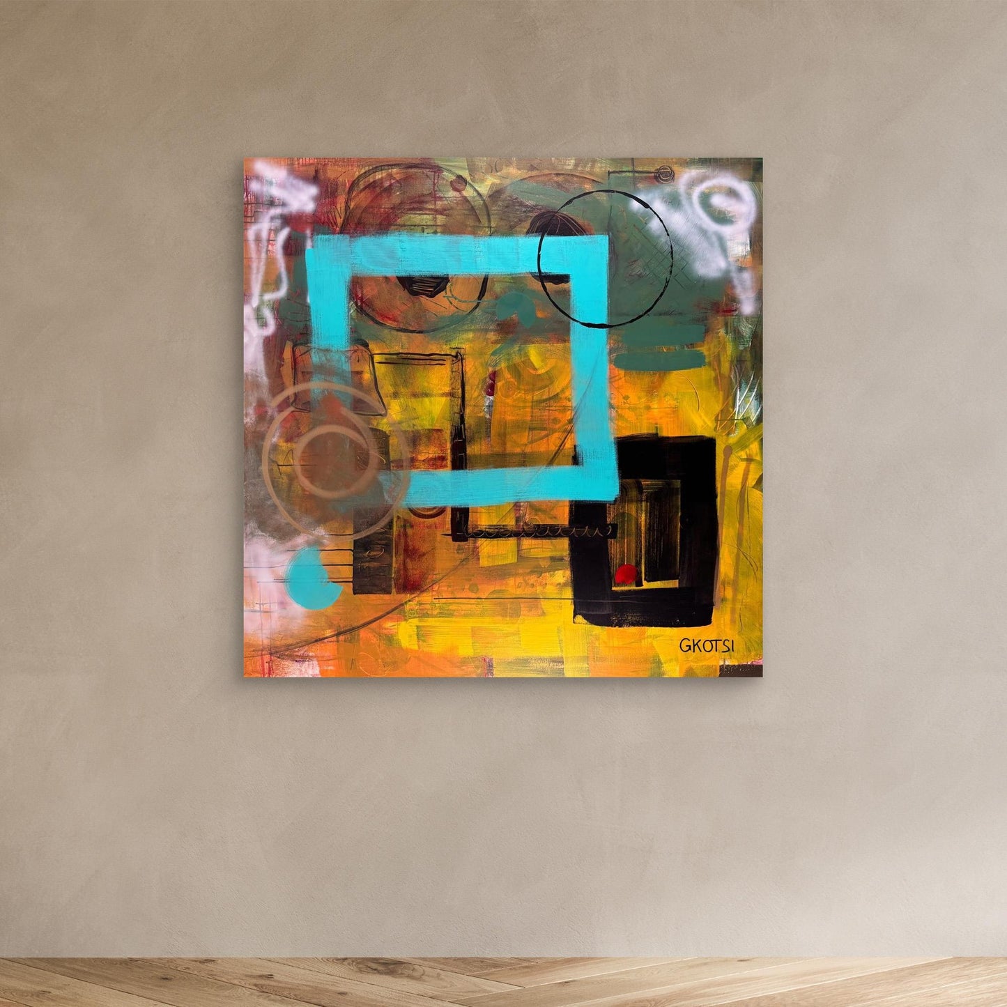Lifestyle Scene: CLEAR IT Print - modern wall decoration